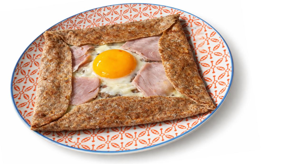 Galette au sarrasin Hilma jambon mozzarella oeuf